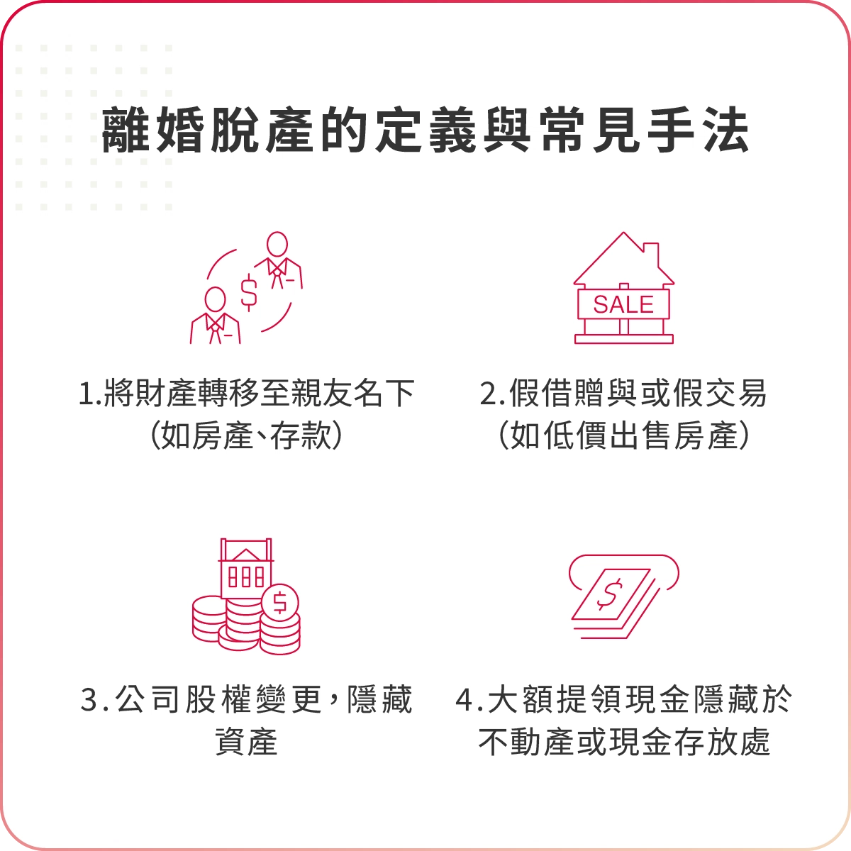 欠債離婚!負債惡意脫產怎麼追討?離婚律師傳授自保攻略 欠債離婚脫產的常見手法